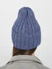 Индиго шапка женская "Тыковка", осень-зима, 2*2