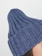 Индиго шапка женская "Тыковка", осень-зима, 2*2