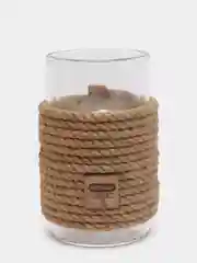 Плетеный стеклянный подсвечник