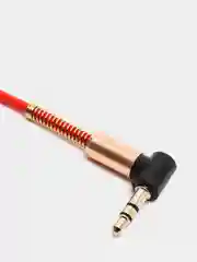 Белый аудио кабель AUX WALKER WCA - 710, с угловым разъемом