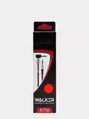 Белый аудио кабель AUX WALKER WCA - 710, с угловым разъемом