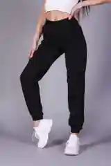 Черный женские спортивные штаны на резинке, черные