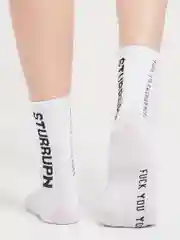 Белый носки высокие, спортивные унисекс