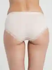Бежевый женские хлопковые трусы слипы