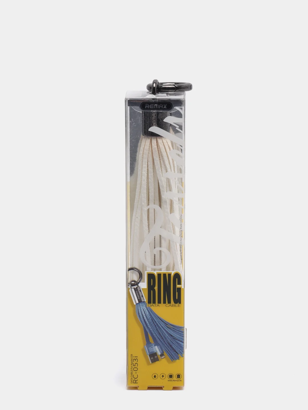 Белый кабель зарядки Брелок Remax Tassels Ring RC-053i