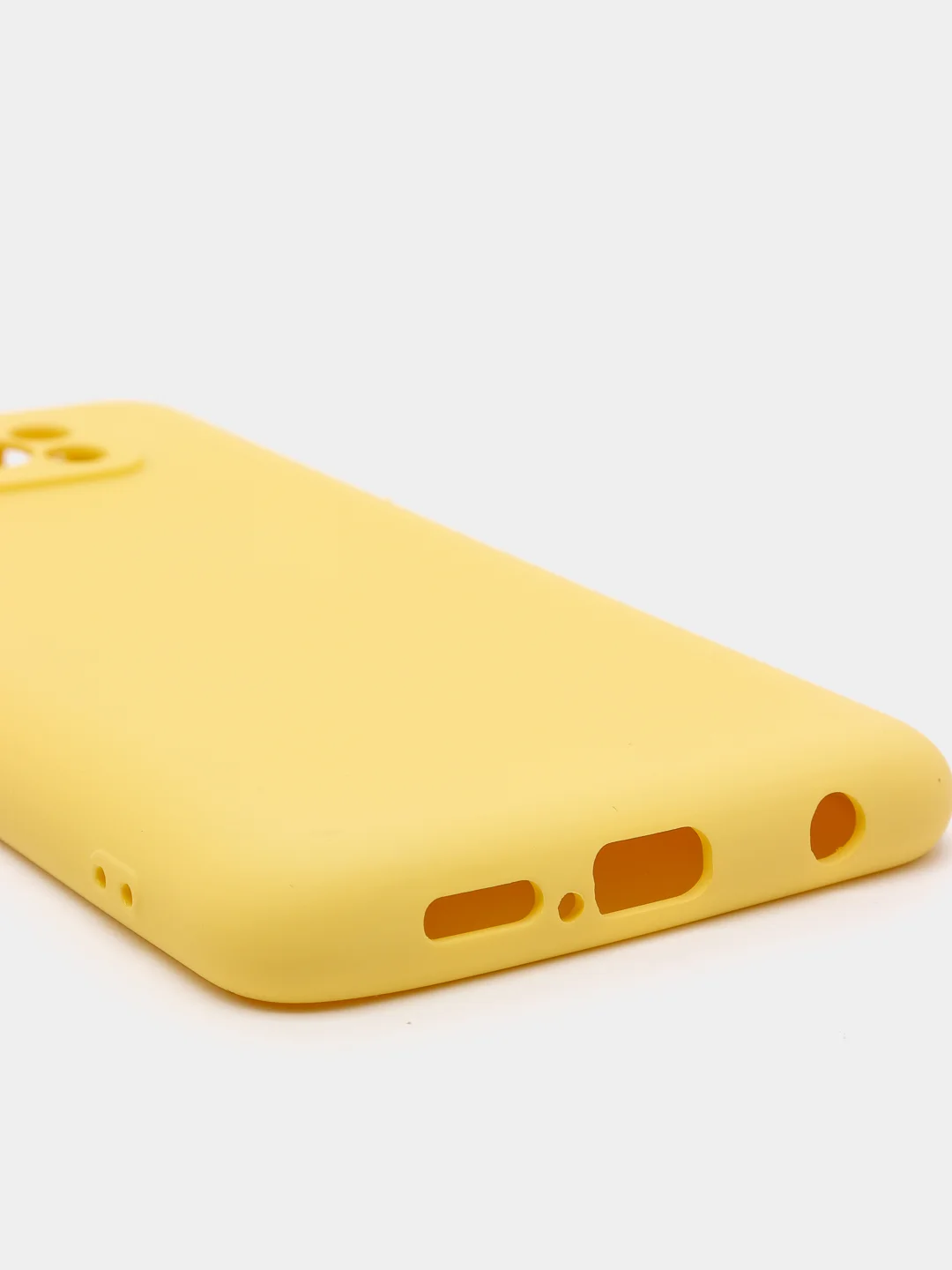 Желтый чехол Xiaomi POCO X3 /POCO X3 PRO с защитой камеры и бархатом внутри