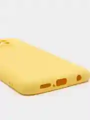 Желтый чехол Xiaomi POCO X3 /POCO X3 PRO с защитой камеры и бархатом внутри