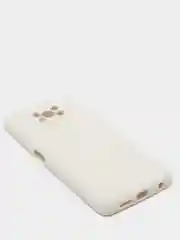 Бежевый чехол Xiaomi POCO X3 /POCO X3 PRO с защитой камеры и бархатом внутри