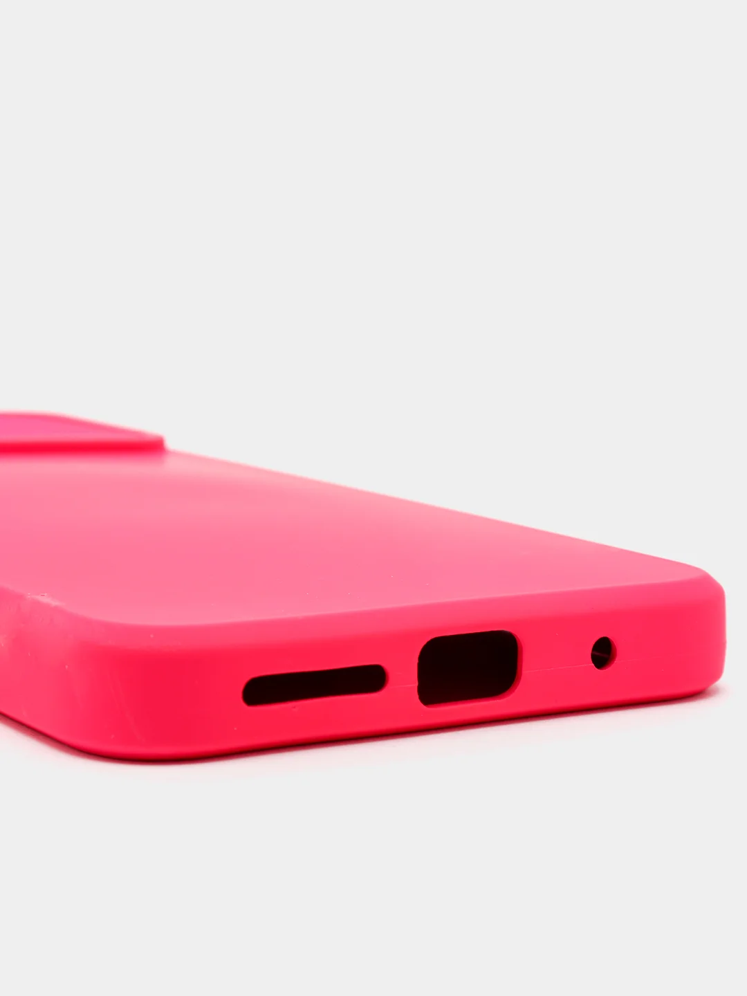 Фуксия чехол Xiaomi Redmi 10 с задвижкой для защиты камеры и бархатом внутри