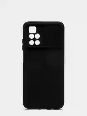 Черный чехол Xiaomi Redmi 10 с задвижкой для защиты камеры и бархатом внутри
