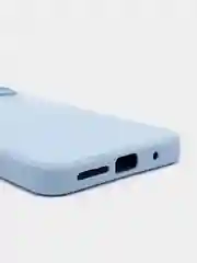 Голубой чехол Xiaomi Redmi 10 с задвижкой для защиты камеры и бархатом внутри