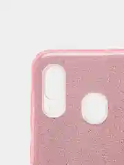 Розовый чехол блестящий Samsung A20, A30