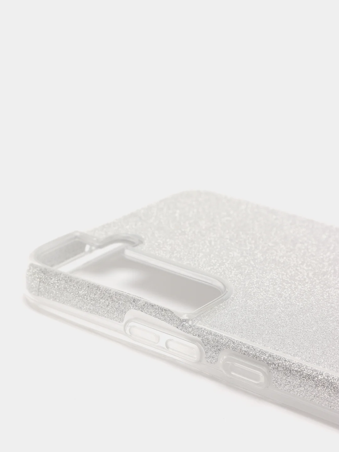 Серебряный чехол блестящий для Samsung S22 PLUS, S22+