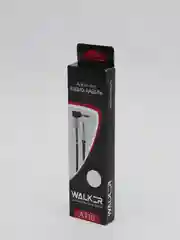 Белый аудио кабель AUX WALKER WCA - 710, с угловым разъемом