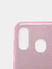 Сиреневый чехол блестящий Samsung A20, A30
