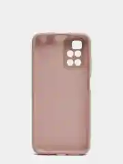 Бежевый чехол с защитой камеры и бархатом внутри для REDMI 10