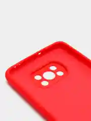 Красный чехол Xiaomi POCO X3 /POCO X3 PRO с защитой камеры и бархатом внутри