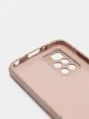 Бежевый чехол с защитой камеры и бархатом внутри для REDMI 10