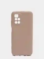 Бежевый чехол с защитой камеры и бархатом внутри для REDMI 10