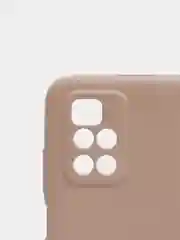 Бежевый чехол с защитой камеры и бархатом внутри для REDMI 10