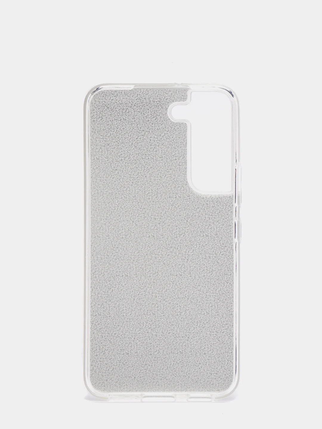 Серебряный чехол блестящий для Samsung S22