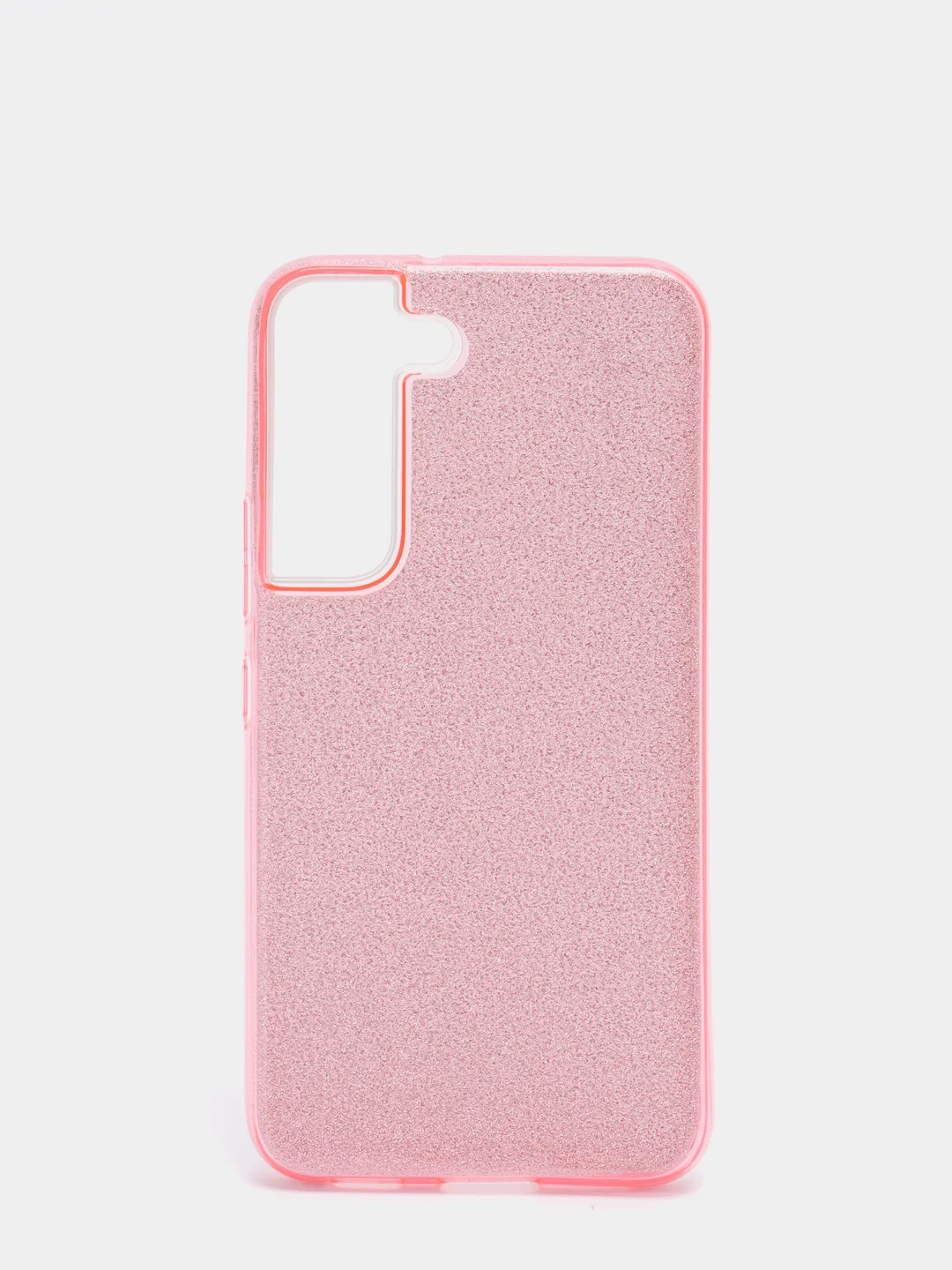 Розовый чехол блестящий для Samsung S22