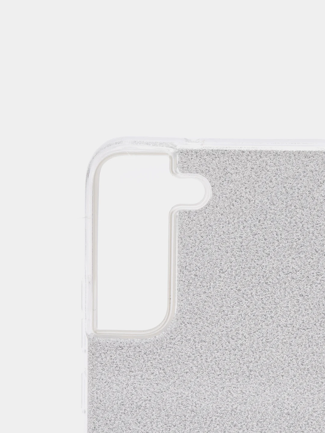 Серебряный чехол блестящий для Samsung S22