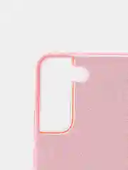 Розовый чехол блестящий для Samsung S22
