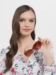 Коричневый солнцезащитные женские очки