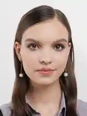 Белый висячие серьги