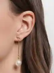 Белый висячие серьги