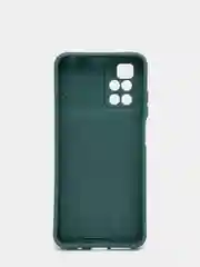 Зеленый чехол Xiaomi Redmi 10 с задвижкой для защиты камеры и бархатом внутри