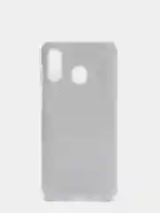 Серебряный чехол блестящий Samsung A20, A30