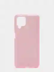 Розовый чехол блестящий для Samsung A12