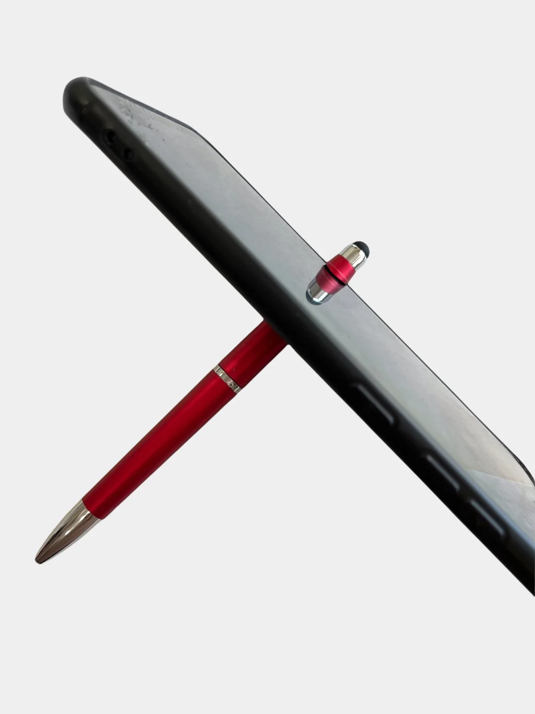 Ручка-стилус и подставка для телефона, 145 х 10 мм, красная
