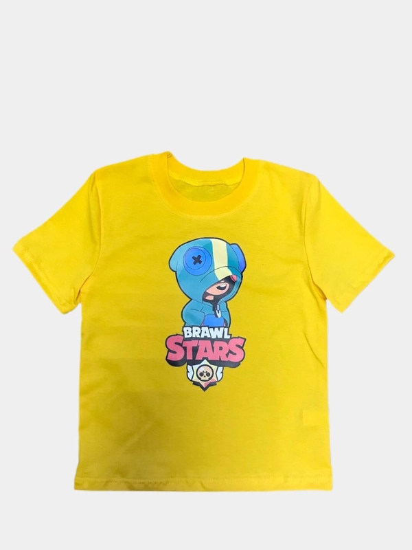 Футболка для мальчика, с рисунком, хлопок Brawl Stars (Бравл Старс), Among Us (Амонг Ас)