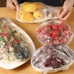Полиэтиленовая крышка-чехол, с резинкой, для хранения продуктов, 20 штук