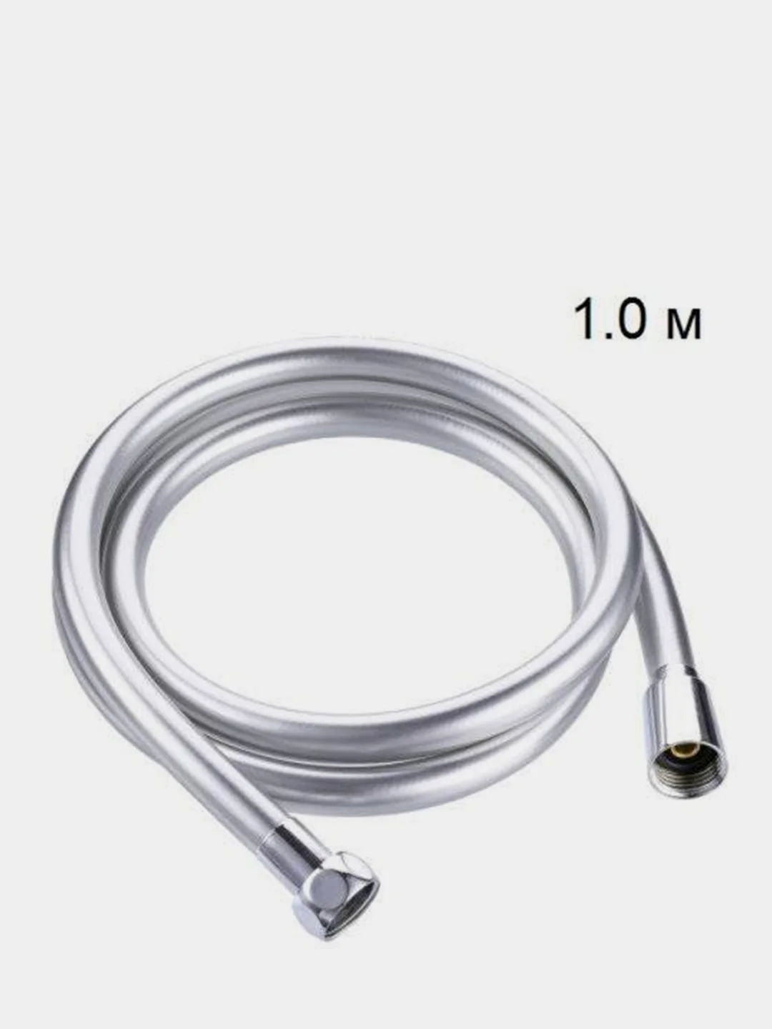 Хром hansen шланг для душа или биде 1.0-1,5м Silverflex, с защитой от перекручивания, хром
