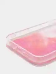Красный чехол "Переливашка" для iPhone 11, 12, Pro, Pro Max, XR, X, 7, 8, 7/8+