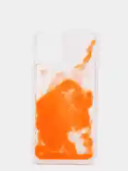 Оранжевый чехол "Переливашка" для iPhone 11, 12, Pro, Pro Max, XR, X, 7, 8, 7/8+