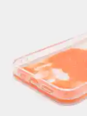 Оранжевый чехол "Переливашка" для iPhone 11, 12, Pro, Pro Max, XR, X, 7, 8, 7/8+