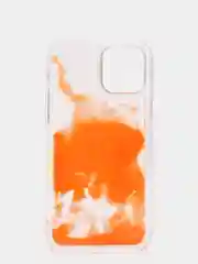 Оранжевый чехол "Переливашка" для iPhone 11, 12, Pro, Pro Max, XR, X, 7, 8, 7/8+