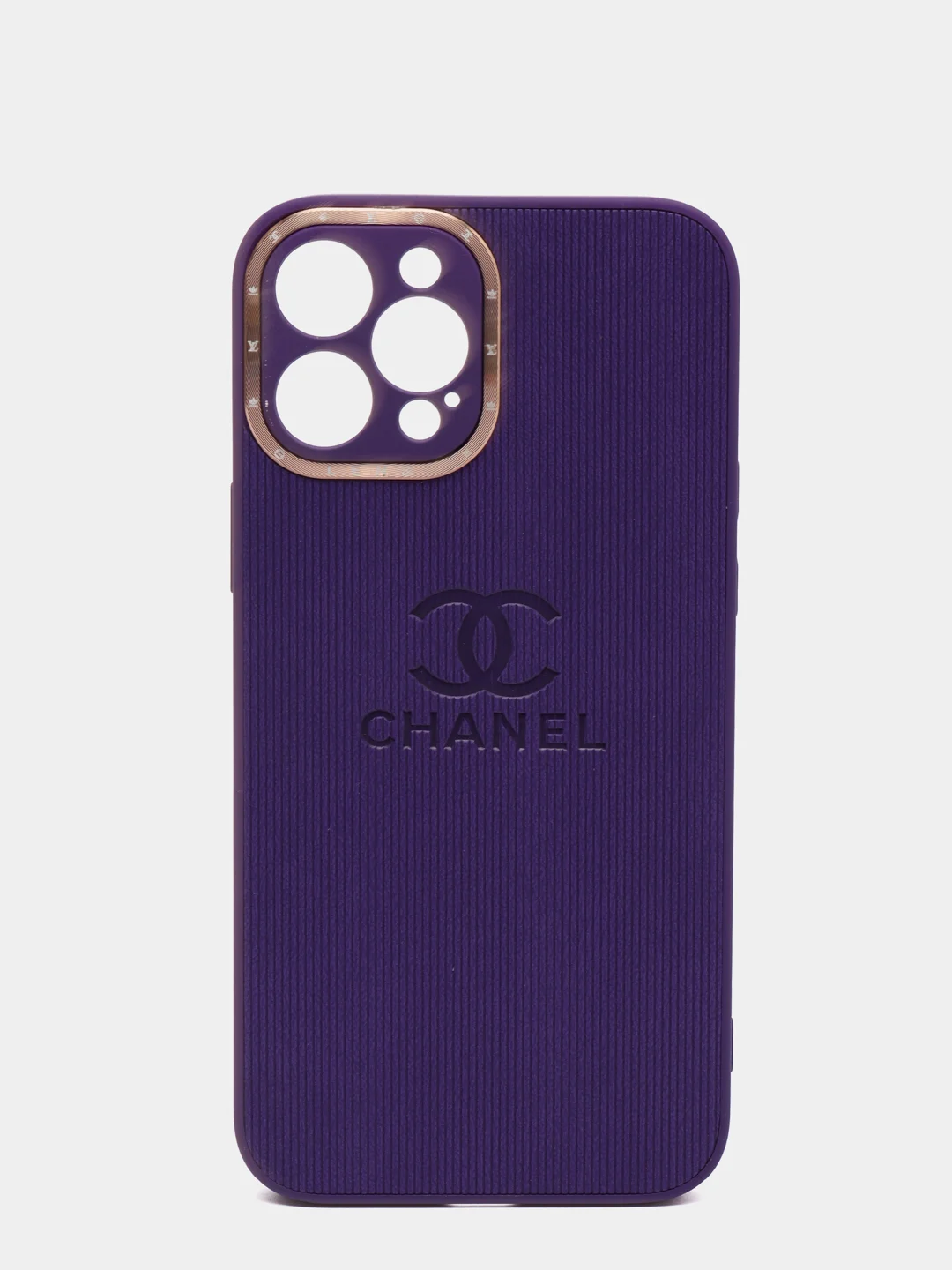 Фиолетовый чехол Cha Nel для Iphone 11, 12, Pro, Pro Max, mini