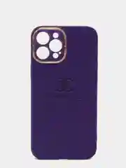 Фиолетовый чехол Cha Nel для Iphone 11, 12, Pro, Pro Max, mini