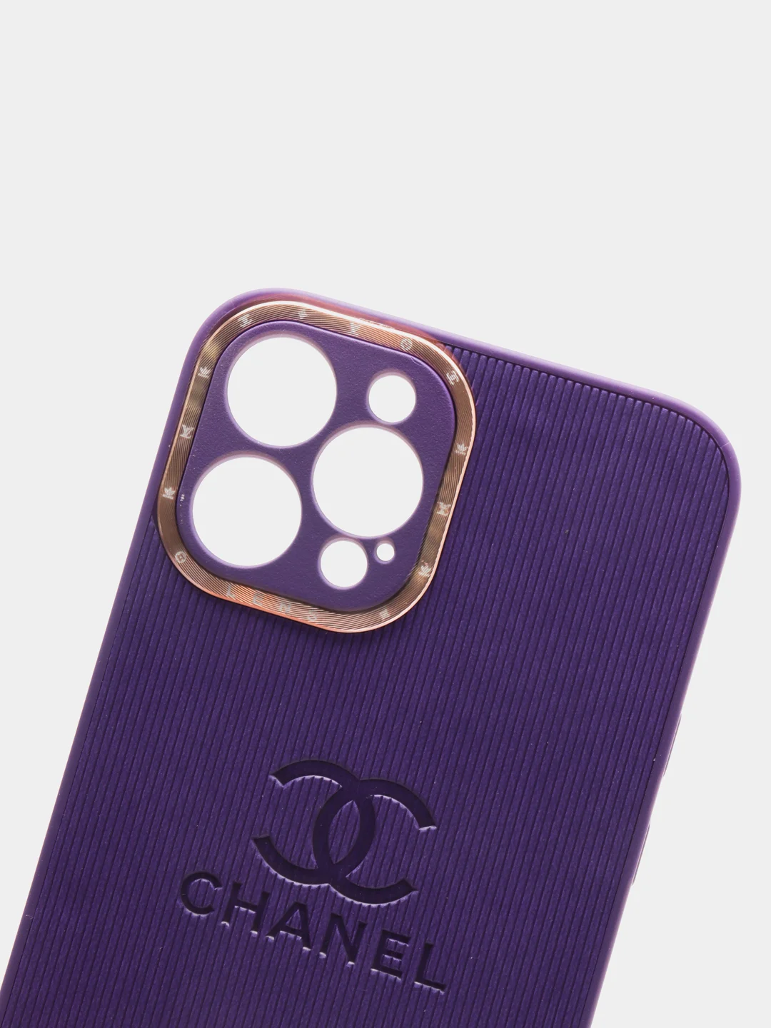 Фиолетовый чехол Cha Nel для Iphone 11, 12, Pro, Pro Max, mini