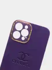 Фиолетовый чехол Cha Nel для Iphone 11, 12, Pro, Pro Max, mini