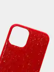 Красный чехол с блесками для iPhone 11, 12, Pro, Pro Max, mini, Xs, X, Xr