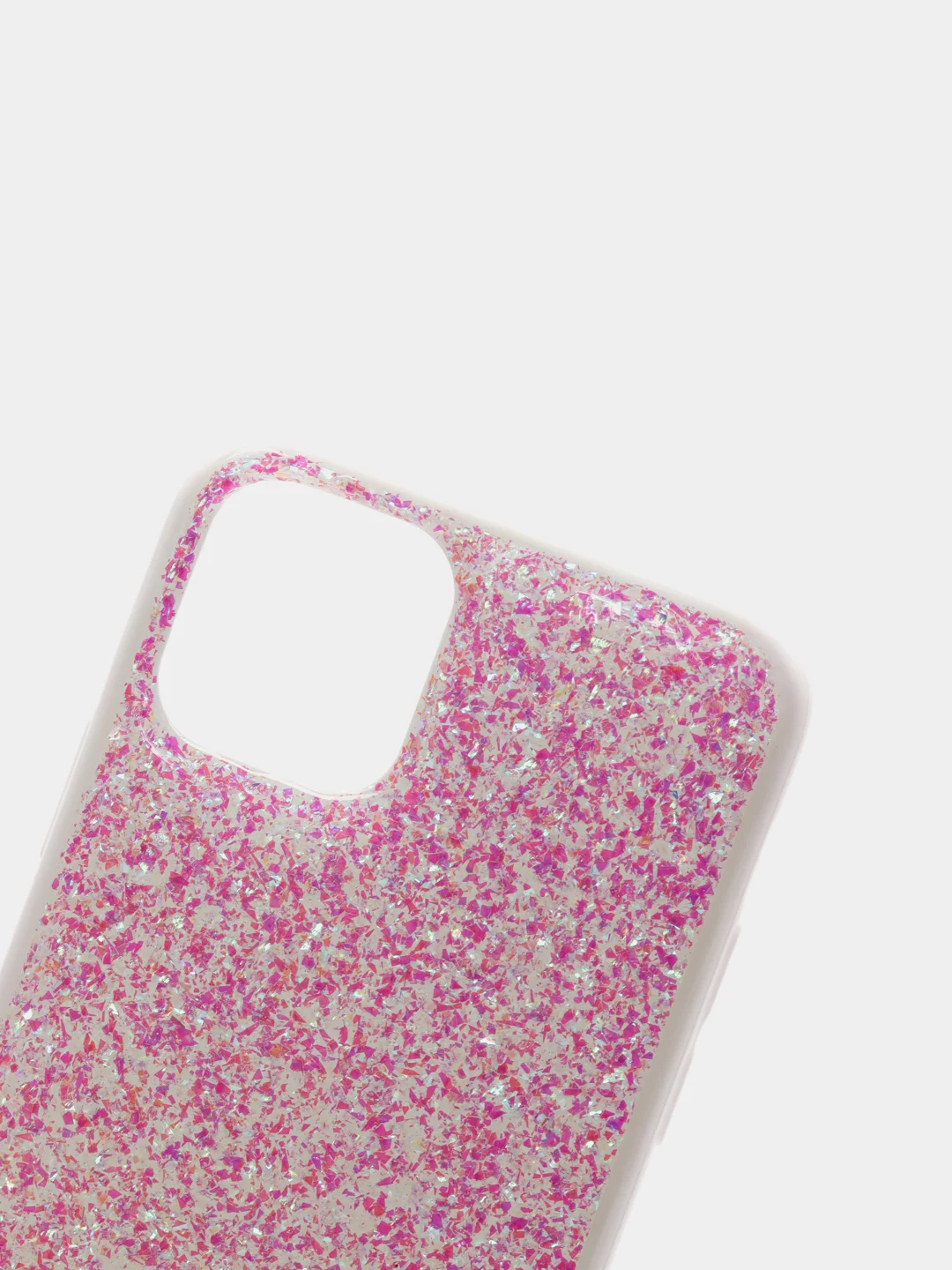 Белый чехол с блесками для iPhone 11, 12, Pro, Pro Max, mini, Xs, X, Xr