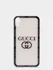 Белый чехол Gu cci со стеклянной панелью для Iphone 12, 12 Pro, 12 ProMax, 11, Xr