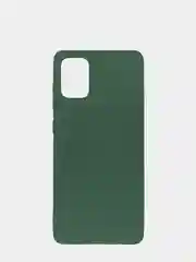 Тёмно-зелёный чехол для Samsung Galaxy A71 силиконовый матовый, цветной